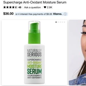 Naturally Serious
Supercharge Anti-Oxidant Moisture Serum